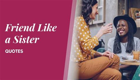 35+ Friend Like Sister Quotes to Celebrate Friendship .